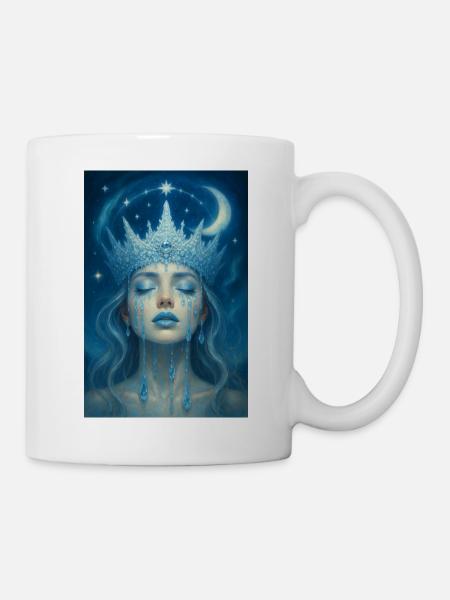 Eisige Mondkönigin - Tasse - Weiß