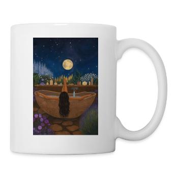 Mondlichtbad im Kräutergarten - Tasse - Weiß - Rechts