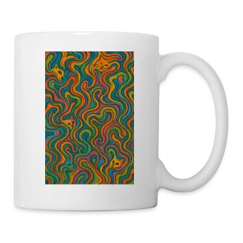 Colour Cats - Tasse - Weiß - Rechts