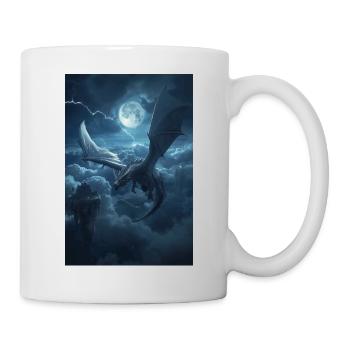 Le dernier dragon né du ciel - Mug blanc - blanc - Droite