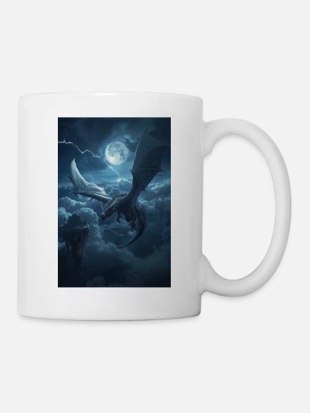 Der letzte Himmelsgeborene Drache - Tasse - Weiß