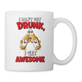 Don't Get Drunk Comic Shirt Gift - Mug - white - Right