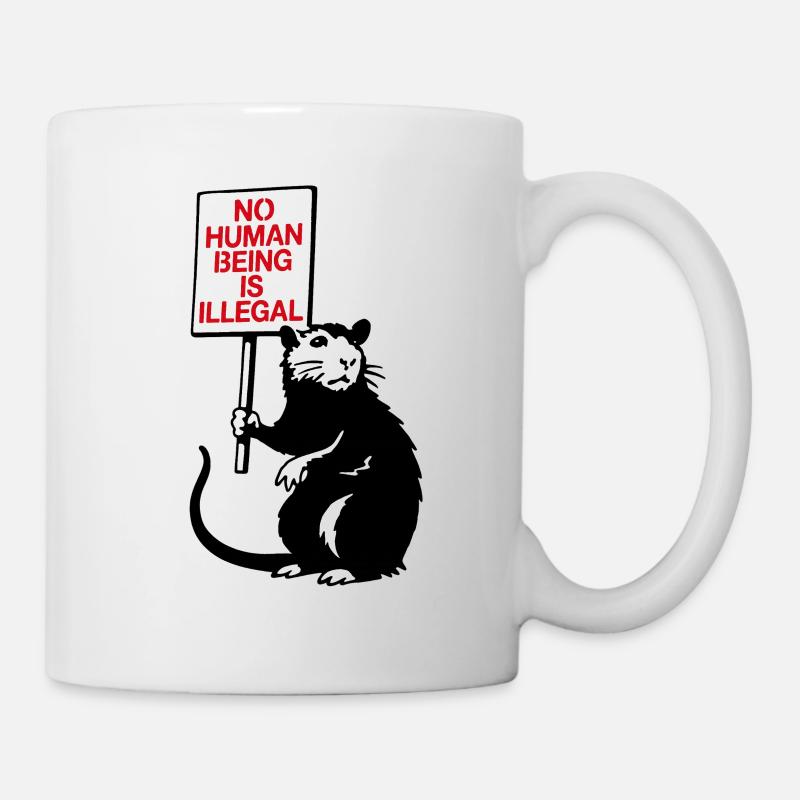 No Human Being is Illegal - Tasse - Weiß
