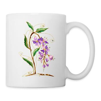 Fleur - Mug blanc - blanc - Droite