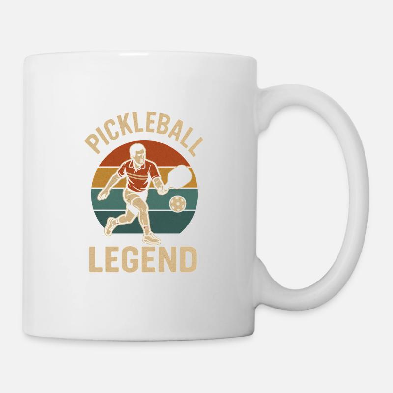 Légende du pickleball rétro - Mug blanc - blanc