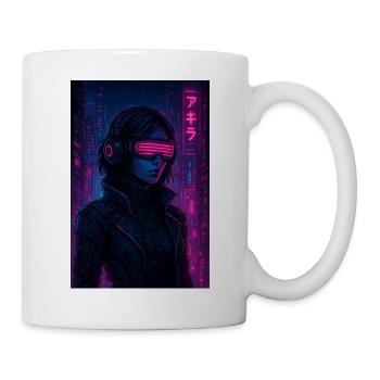 Cyberpunk Neon Pilot - Mug - white - Right