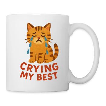 Crying My Best Cat - Mug - white - Right