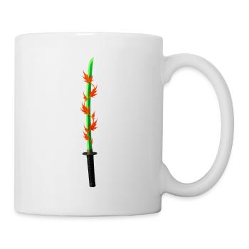 Lame de flamme Katana - Mug blanc - blanc - Droite