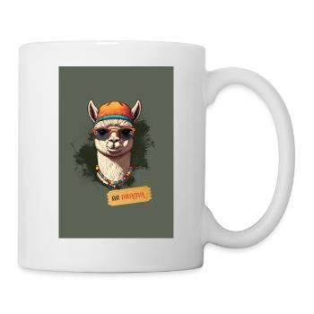 No Drama Llama – Style rétro cool - Mug blanc - blanc - Droite