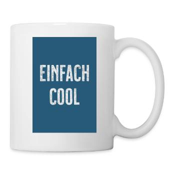 Simply Cool Typo Blue - Mug - white - Right