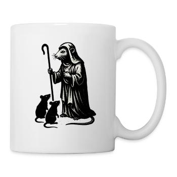 Pestdoktor und Mäuse - Tasse - Weiß - Rechts
