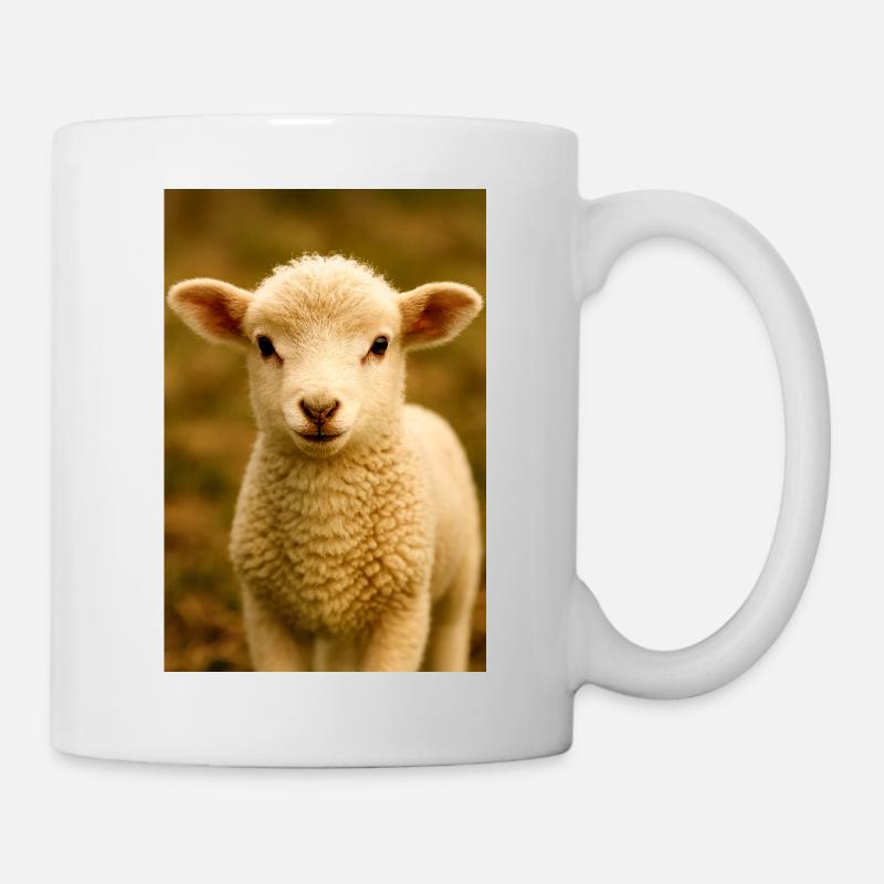 Animals, lambs - Mug - white