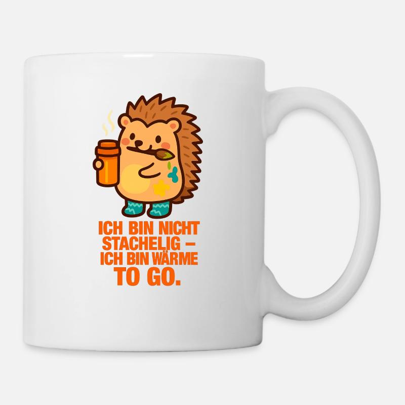 Ich_bin_nicht_Stachelig_Ich_bin_warme_TO_GO - Tasse - Weiß