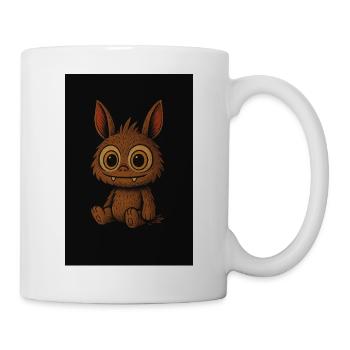 « Petite bête heureuse » - Mug blanc - blanc - Droite