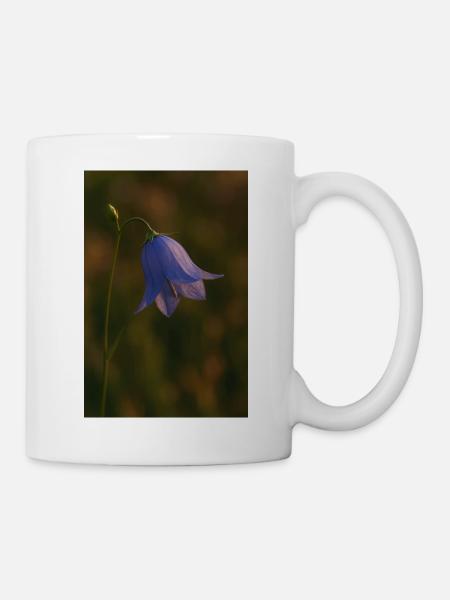 Natur - Blumen - Glockenblume - Tasse - Weiß