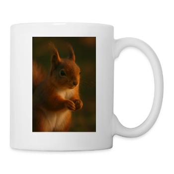 Animaux - Écureuil - Mug blanc - blanc - Droite