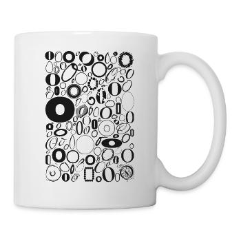 Typo O - Conception de lettres pour les amateurs de polices de caractères - Mug blanc - blanc - Droite