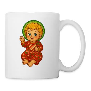 Weihnachtsbaby Herzfreude - Tasse - Weiß - Rechts