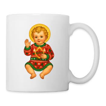 Weihnachtsbaby Halo Strick - Tasse - Weiß - Rechts