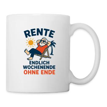 La retraite - enfin un week-end sans fin - Mug blanc - blanc - Droite