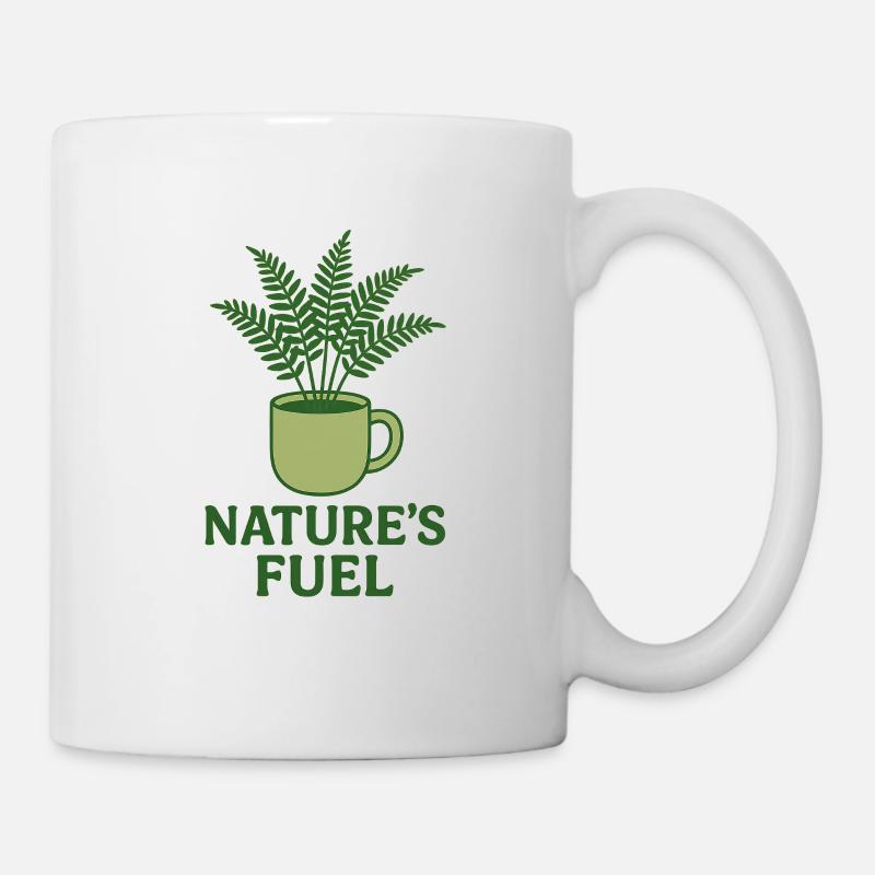 natures fuel - Tasse - Weiß