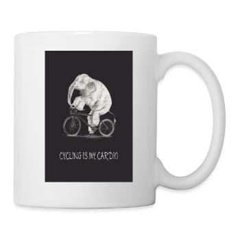 Cycling Is My Cardio - Mug - white - Right