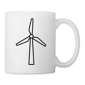 Windrad | Erneuerbare Energien Statement Vektor - Tasse - Weiß - Rechts
