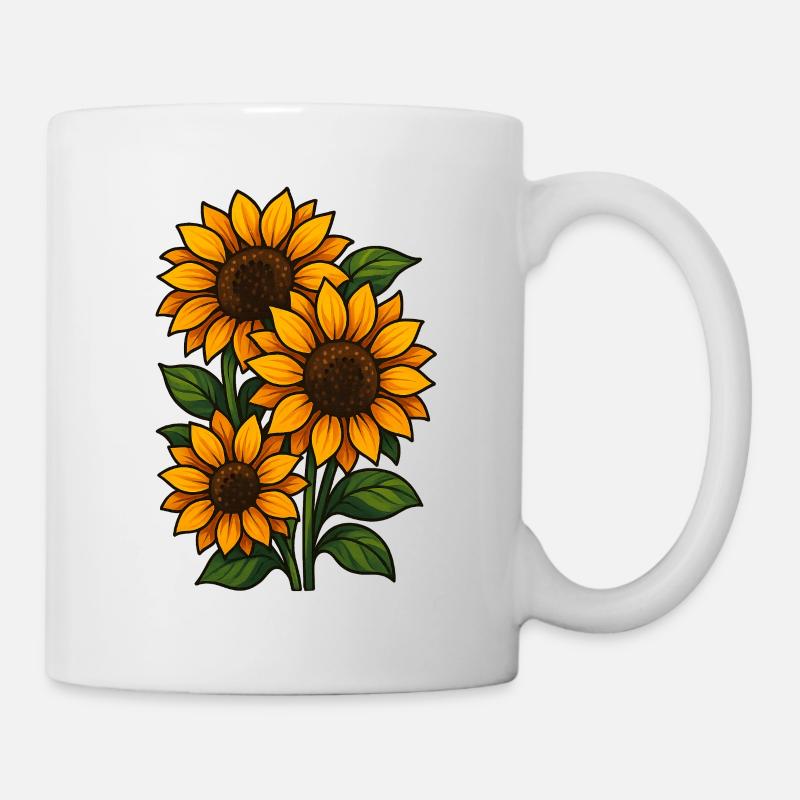 Tournesols - Mug blanc - blanc