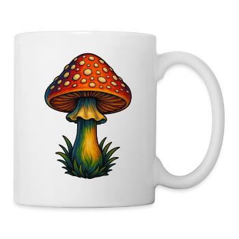 fly agaric - Mug - white - Right