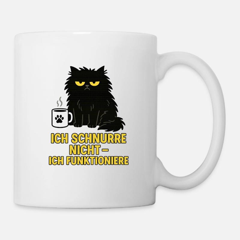 I don't purr – I function (cat) - Mug - white