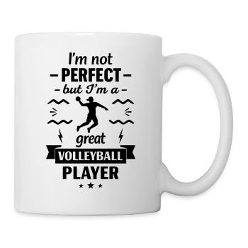 Super Volleyballspieler Sport - Tasse - Weiß - Rechts