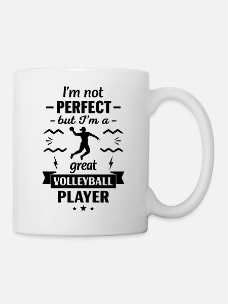 Super Volleyballspieler Sport - Tasse - Weiß