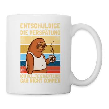 Sorry for the Delay Humor Sarcasm Fun - Mug - white - Right