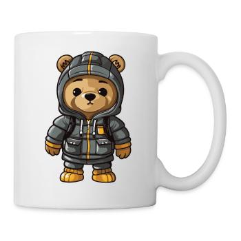 Bear Winter Comic Cute - Mug - white - Right