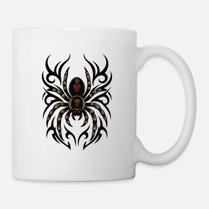 Fancy Tribal Spider - Mug - white