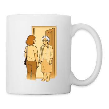Oma Karin - Tasse - Weiß - Rechts
