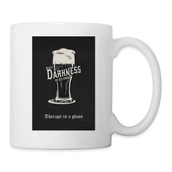 Hello Darkness – Therapy in a Glass - Mug - white - Right