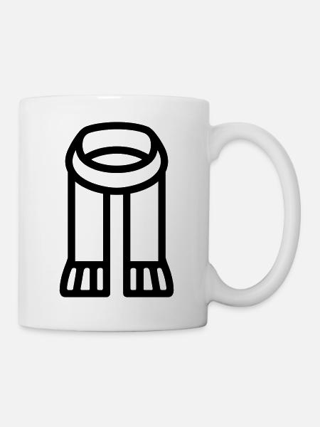 Schal - Tasse - Weiß