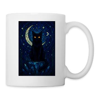 Moonlit Night Cat Magic - Mug - white - Right