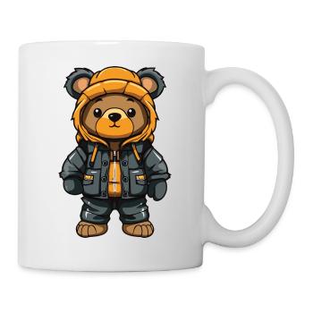 Bear Winter Comic Cute - Mug - white - Right