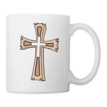 Ornate Cross Crest - Mug - white - Right