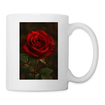 Rose de la peur - Mug blanc - blanc - Droite