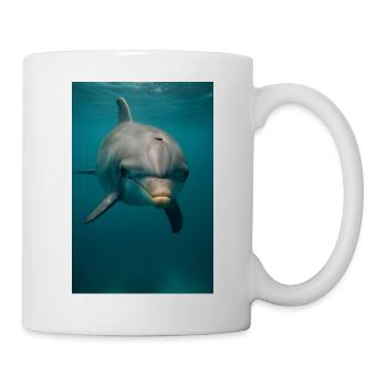 Tiere - Delfin - Tasse - Weiß - Rechts
