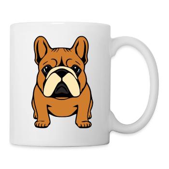personnalisé bouledogues cadeau t-shirt chiens - Mug blanc - blanc - Droite
