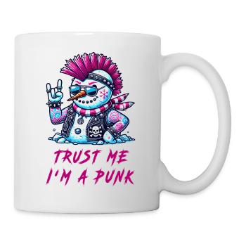 Punk Snowman – Trust Me - Tasse - Weiß - Rechts