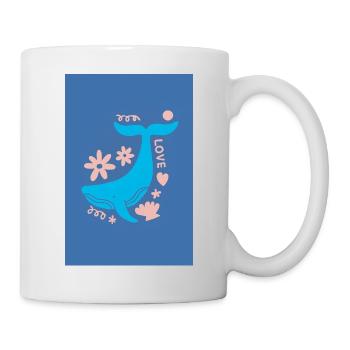 Whale Tail Floral Love - Mug - white - Right