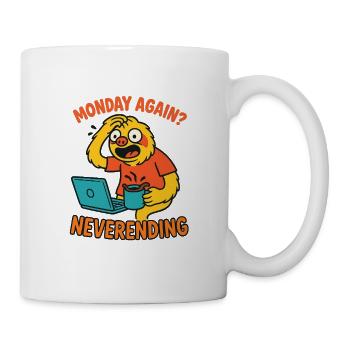 Lundi encore sans fin - Mug blanc - blanc - Droite