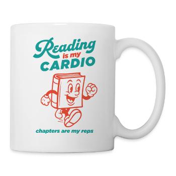 La lecture est mon cardio - Mug blanc - blanc - Droite