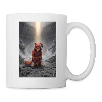Renard roux dans le cercle rituel - Mug blanc - blanc - Droite