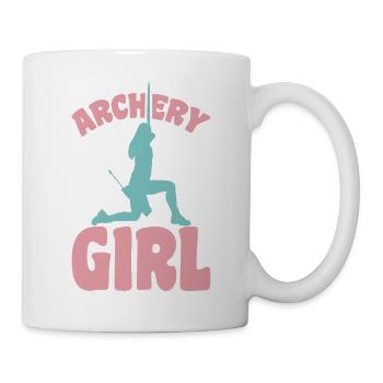 Bogenschützin Mädchen - Tasse - Weiß - Rechts
